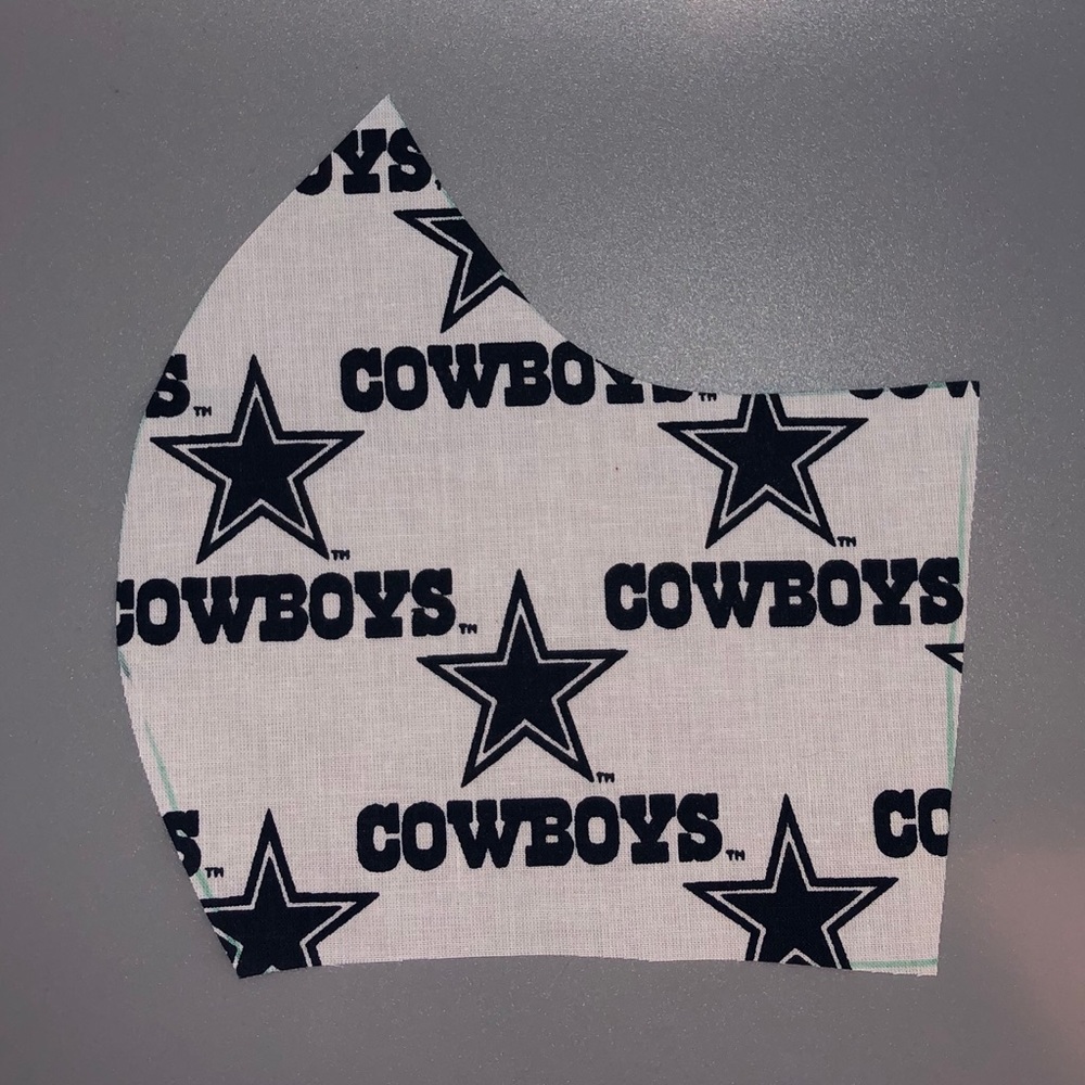 Dallas cowboys fabric face mask
